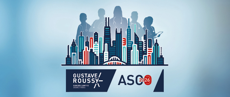 bannière Gustave Roussy à l'ASCO 2026
