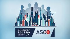 bannière Gustave Roussy à l'ASCO 2026